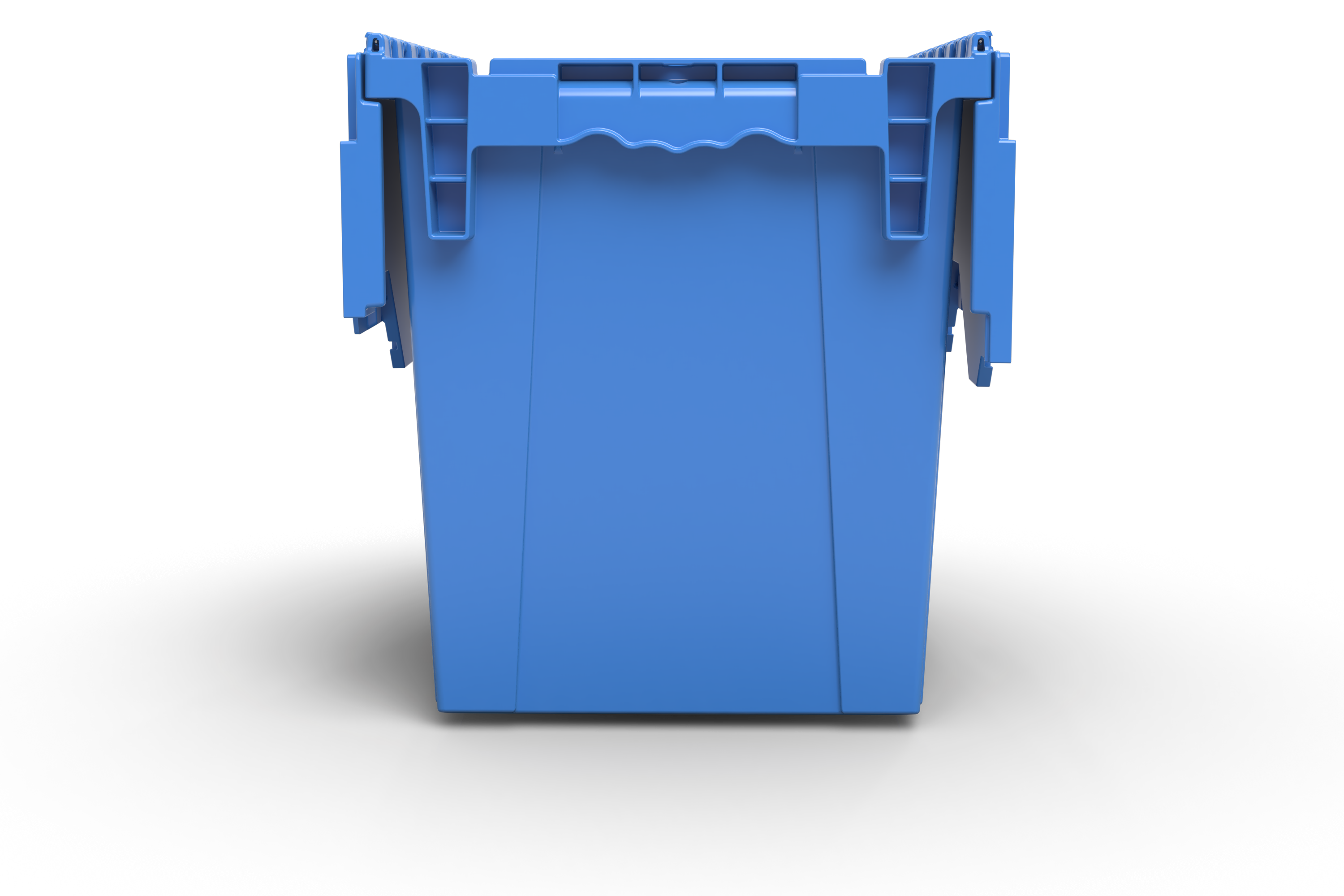 18x13x15 Attached-Lid Tote with Metal Hinges, Standard Plastic, 5 of 5