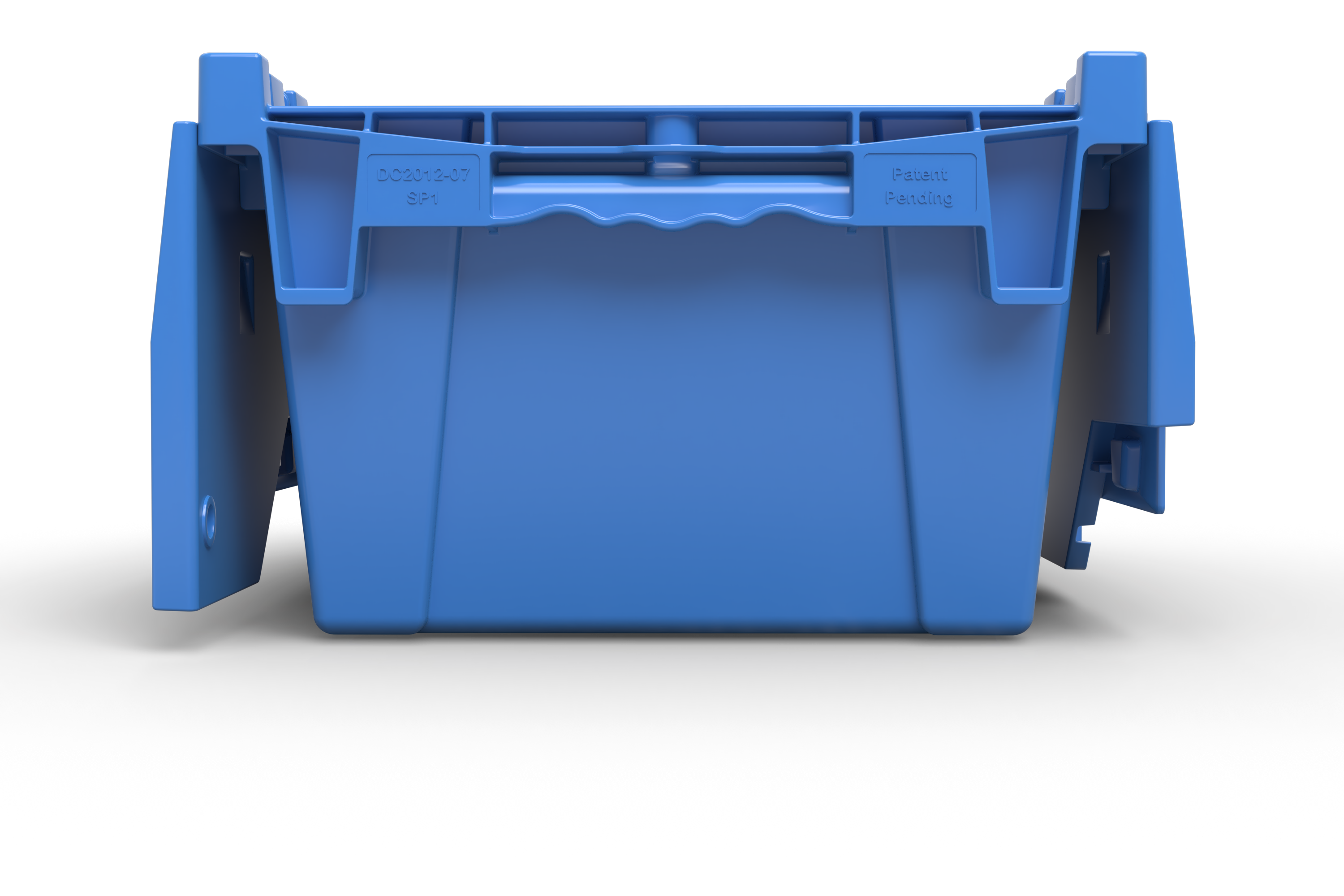 20x12x7 Attached-Lid Tote, Standard Plastic, 5 of 5