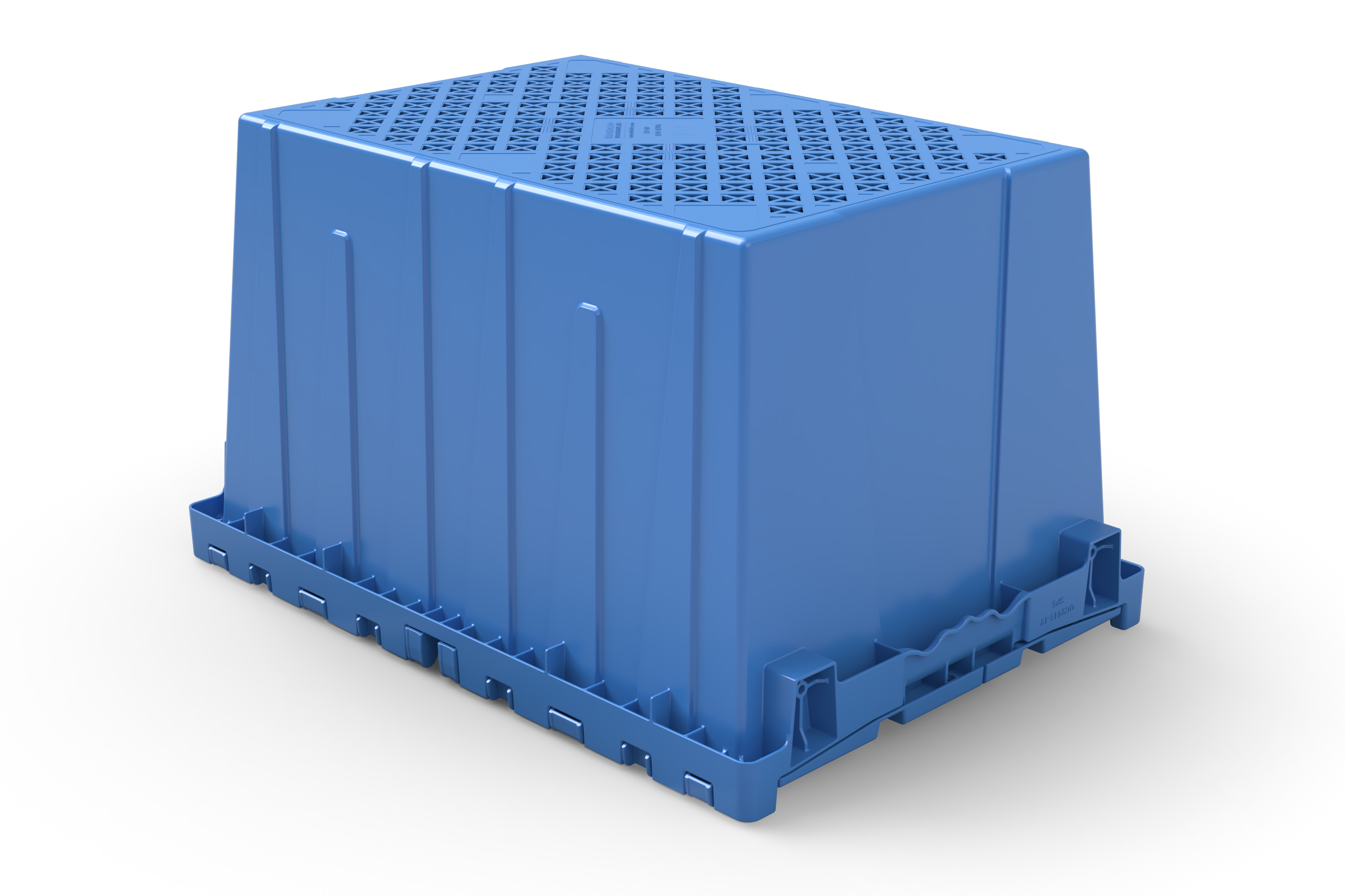 21x15x12 Attached-Lid Tote, Standard Plastic, 2 of 5