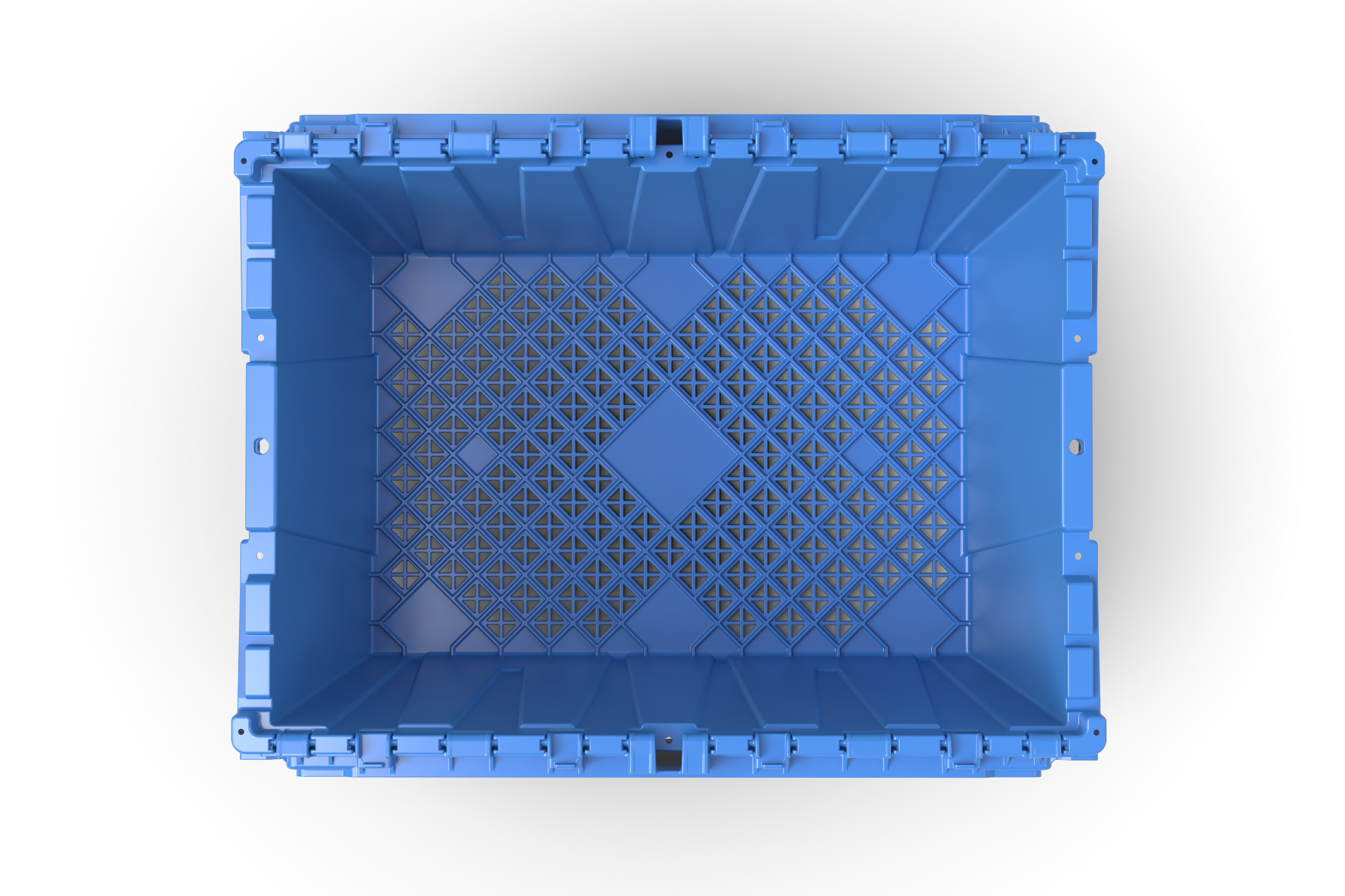 21x15x12 Attached-Lid Tote, Standard Plastic, 4 of 5