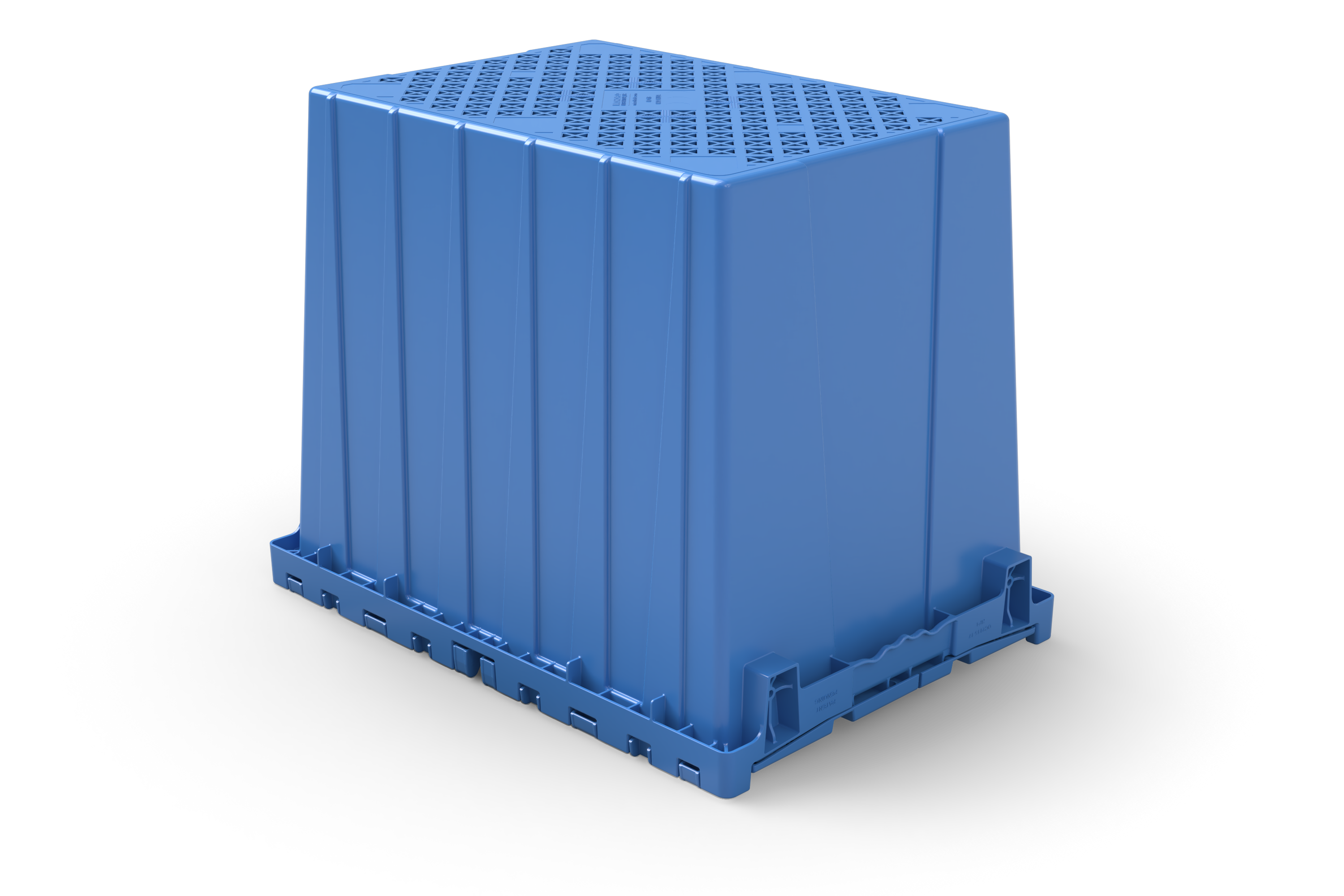 21x15x17 Attached-Lid Tote, Heavy Plastic, 2 of 5