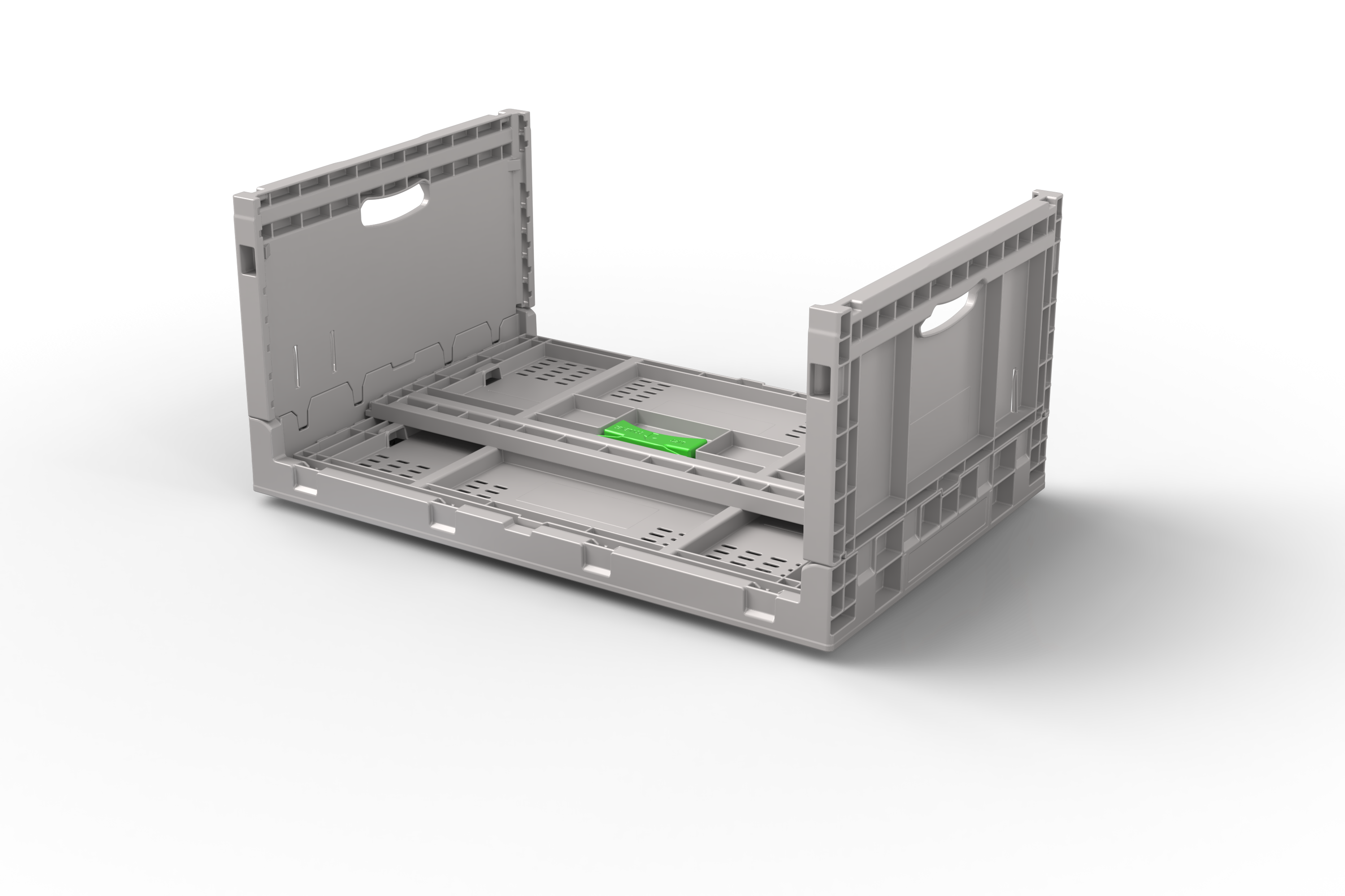 600x400x285 Knockdown Automation Container with Ribbed Bottom, 4 of 5